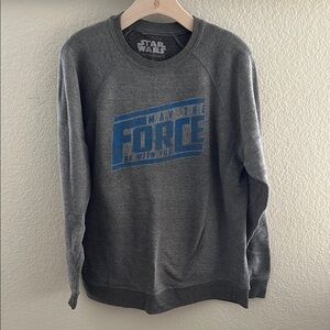 Star Wars Gray Sweater - May the Force Be With You